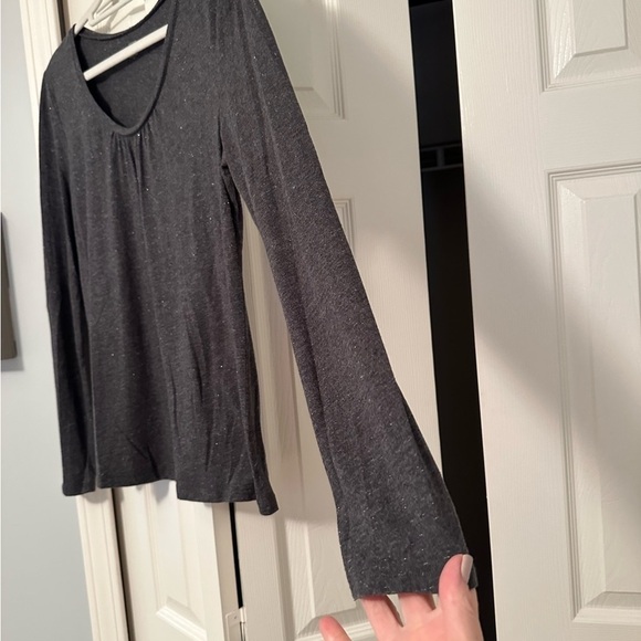 Gray LOFT Long Sleeve Tee - Picture 6 of 10